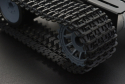 Tracked Robot Chassis Black Gladiator, Aluminium, High Power Motors