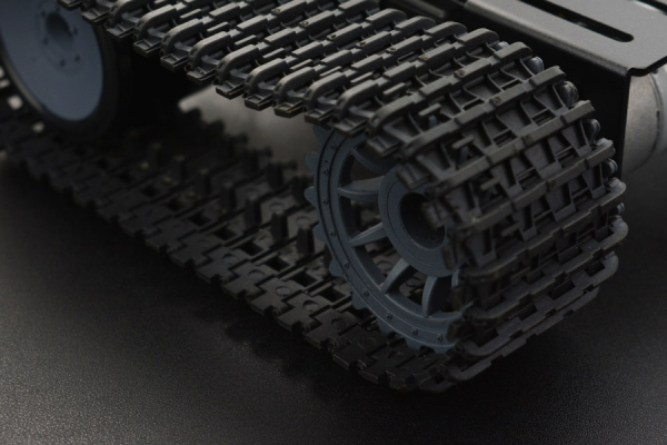 Tracked Robot Chassis Black Gladiator, Aluminium, High Power Motors