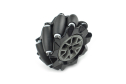 Mecanum Wheel Black (97mm) - Left, 9 Rollers, 15kg Load