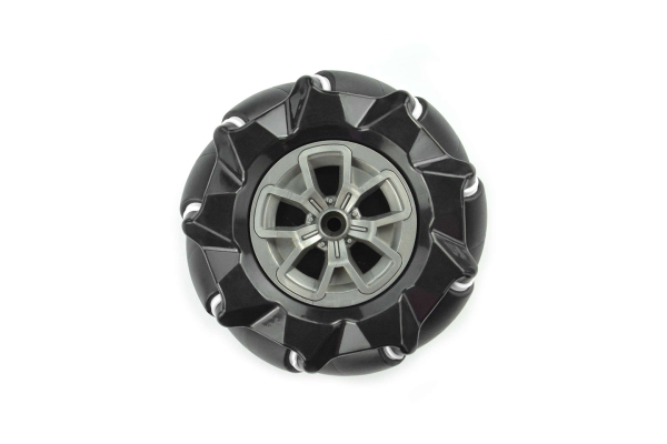 Mecanum Wheel Black (97mm) - Left, 9 Rollers, 15kg Load