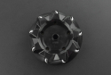 Mecanum Wheel Black (97mm) - Left, 9 Rollers, 15kg Load