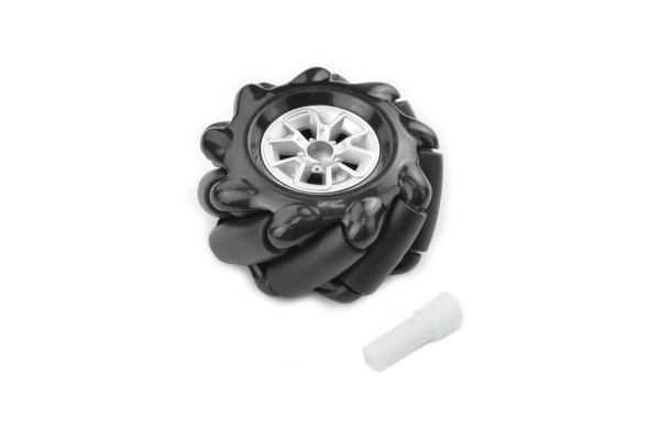 Mecanum Wheel 60mm, Black, with Motor Shaft Coupling, Left