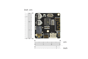 Audio Receiver Board Bluetooth 5.0, Auto Reconnect, USB/Battery Powered