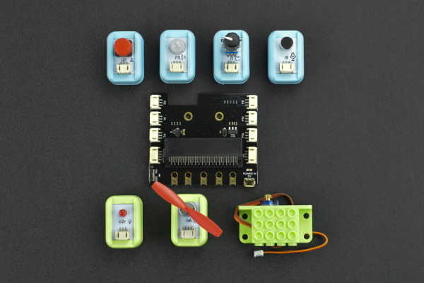 Boson Starter Kit for micro:bit, 8 Modules, Sound/Light/Motion Interaction