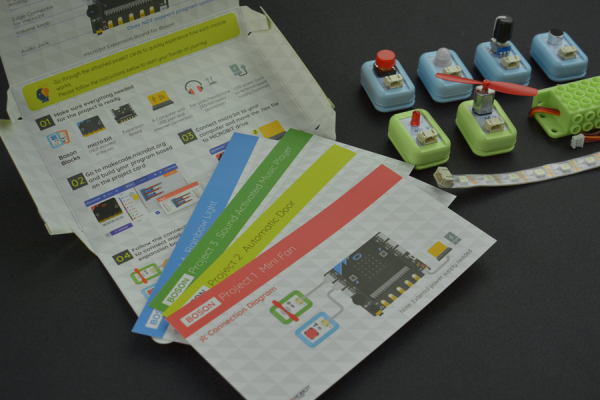 Boson Starter Kit for micro:bit, 8 Modules, Sound/Light/Motion Interaction