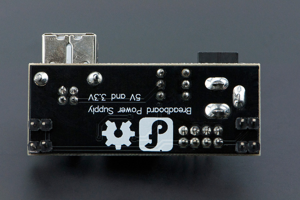 Power Supply Breadboard, 5V/3.3V, 6-12V Input, 500mA, USB/DC