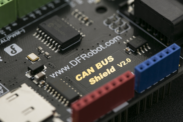 CAN BUS Shield for Arduino, MCP2515, MicroSD, DB9, UART, I2C