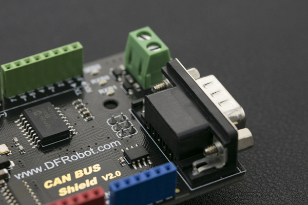 CAN BUS Shield for Arduino, MCP2515, MicroSD, DB9, UART, I2C