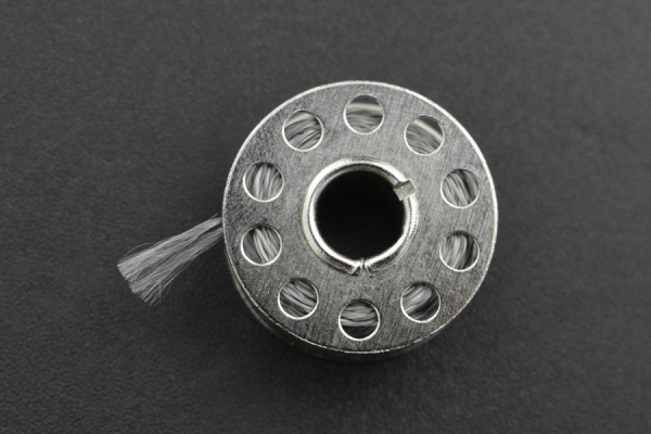 Conductive Stainless Thread, 10-15Ω, 0.42mm, 10m, 650C Resistant