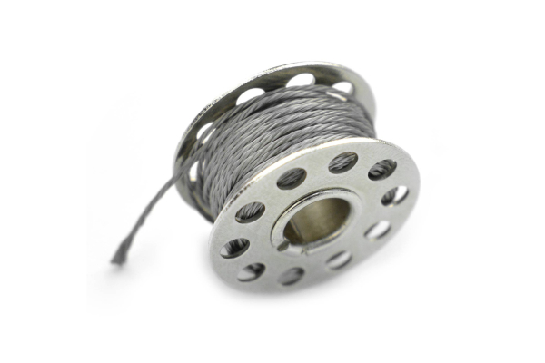 Conductive Stainless Thread, 7Ω, 0.5mm, 5m, High Temp