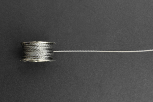 Conductive Thread 9Ω, Stainless, 0.45mm, 7m, High Temp