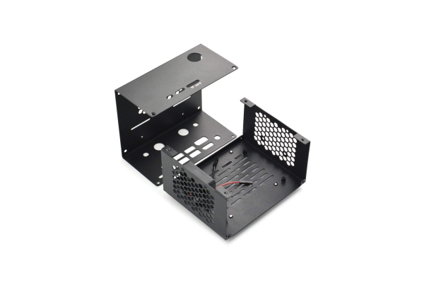 Cooling Case B01 for Jetson Nano, Dual Fans, Reset Switch, Blue LED