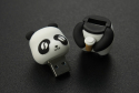 Silicone USB 3.0 Flash Drive, Model: Holding Coffee, 64GB, Cute LattePanda