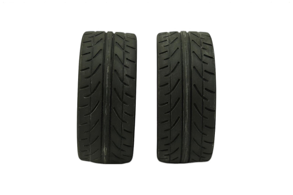 Rubber Wheel Pair D65mm - Red, 26mm Width, Fits 2WD/4WD