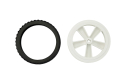 Silicone Wheel D80mm, ABS Hub, 17mm Tire, 40g