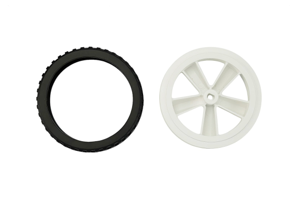 Silicone Wheel D80mm, ABS Hub, 17mm Tire, 40g