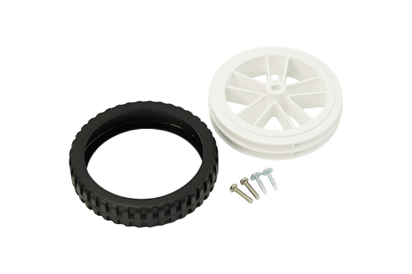 Silicone Wheel D80mm, ABS Hub, 17mm Tire, 40g