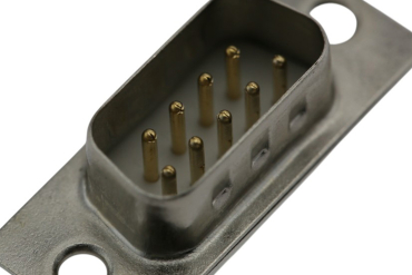 DB9 Male Connector, Solder Tail, RS232/RS422/RS485