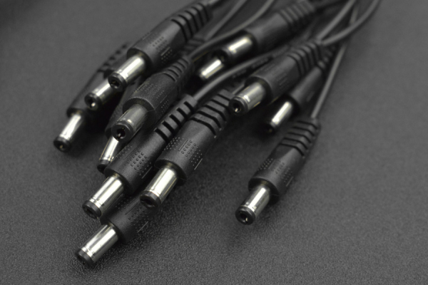 Power Cable DC 5.5*2.1mm 1F to 3M, 24V, 5A, PVC, Anti-Ox.