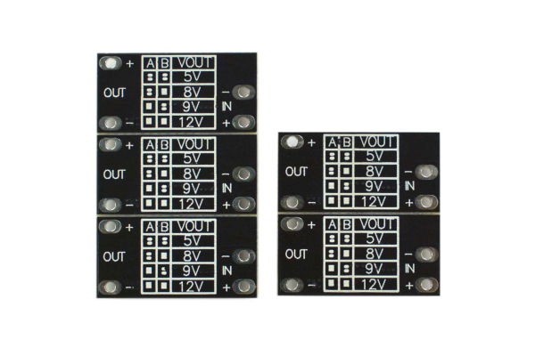 boost, 2.5V-12V, kompakt, effektindikator