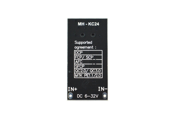hurtiglader, 6-32V, 5V/3A, multi-protokol