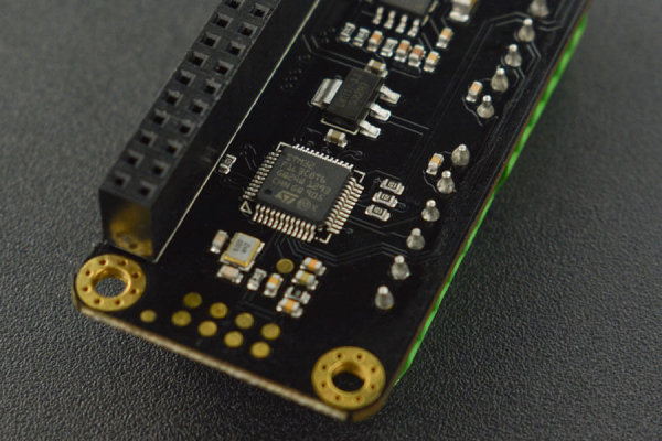 DC Motor Driver HAT V1.0 for Raspberry Pi, I2C, 7-12V, 2A Peak