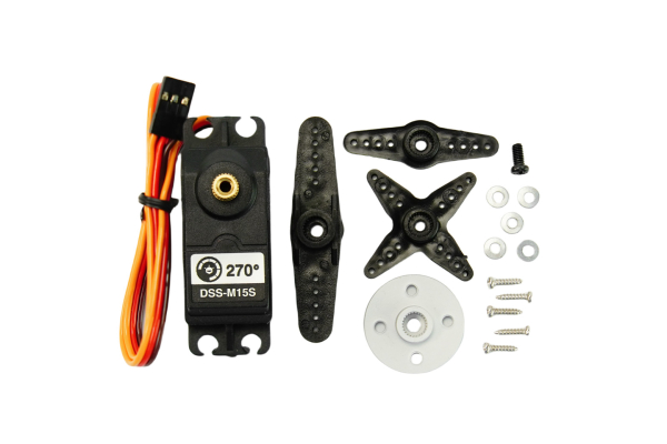 Servo: DF Metal Geared 15Kg Standard Servo 270°, DSS-M15S