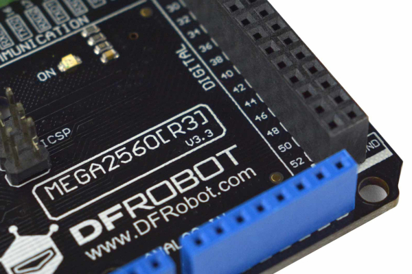 DFRduino Mega2560, Arduino Mega 2560 R3, 54 I/O, 16 Analog