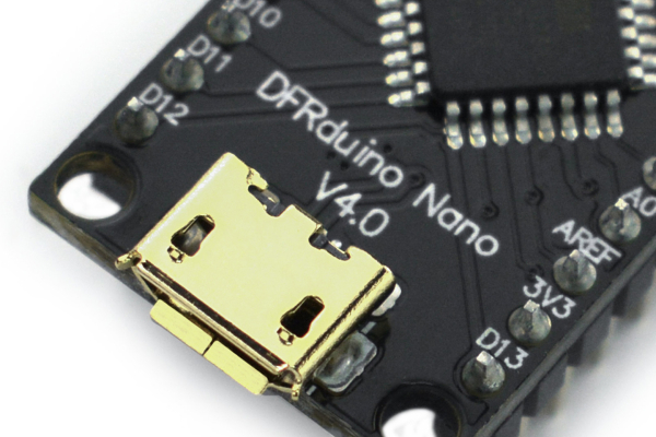 DFRduino Nano, Arduino Nano Compatible, ATMega328, 8 Analog Inputs