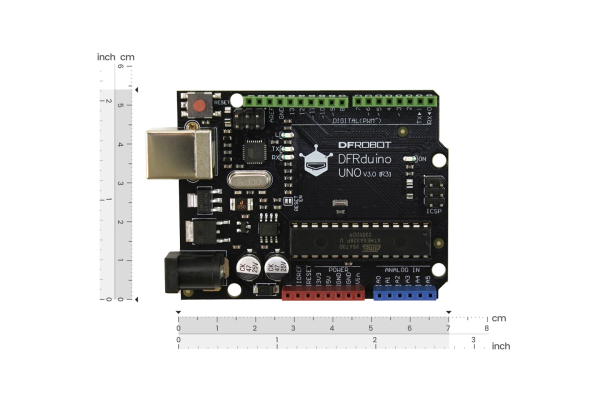 DFRduino UNO R3, IO Expansion Shield, USB-kabel A-B