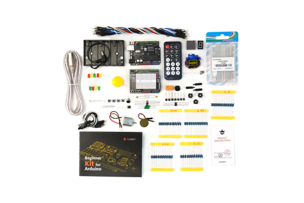 Beginner Kit for Arduino, DFRobot, 15 Projects, UNO R3