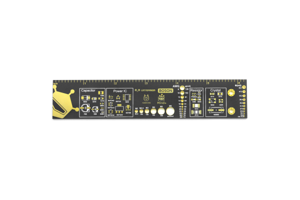 PCB Engineering Ruler - Mini, DFRobot, 6.3", Precise Scale, Fiber Material