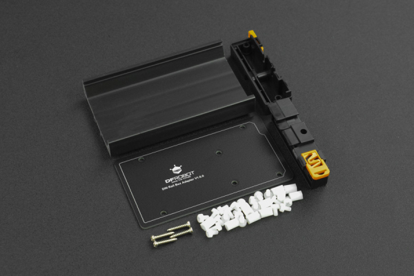 DIN Rail Mount Bracket, Durable Fireproof PVC for Arduino Mega