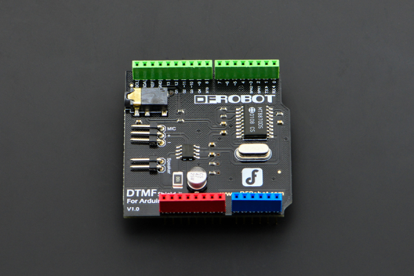 DTMF Shield for Arduino, Audio & Speaker Connectors