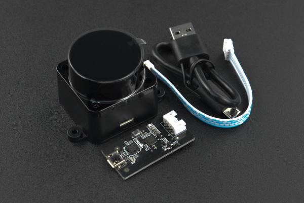 Laser LiDAR Sensor Kit LD19, 12m, 360° Scan, Anti-Light