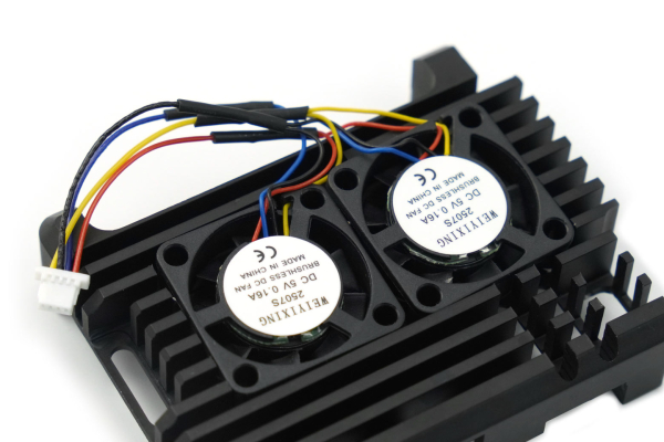 Metal Case, Dual Fans for Raspberry Pi 5 Single Board Computer