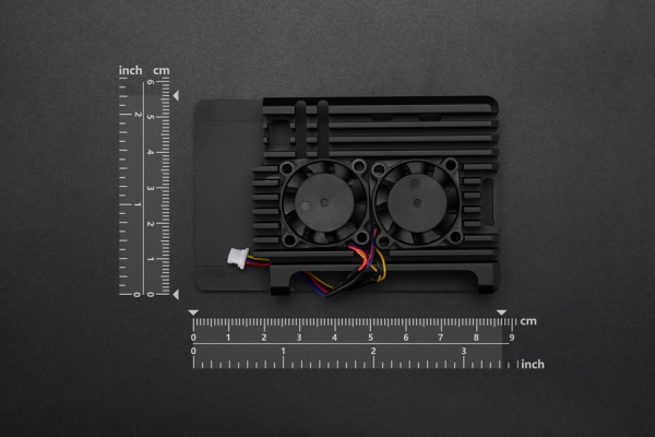 Metal Case, Dual Fans for Raspberry Pi 5 Single Board Computer
