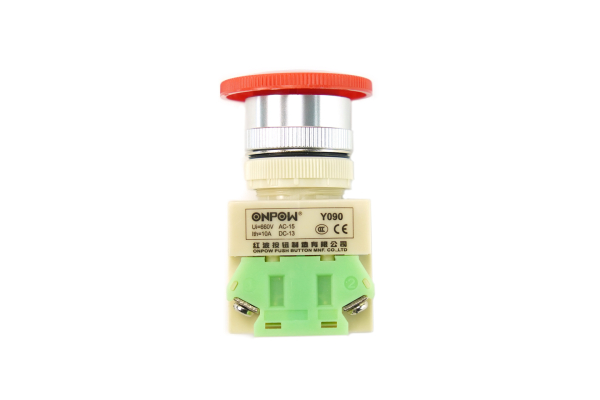 Emergency Stop Push Button Switch, Mushroom, Model Y090, Ui 660V