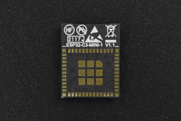 ESP32-C3-MINI-1-N4, RISC-V, 4MB Flash, Wi-Fi, BT LE