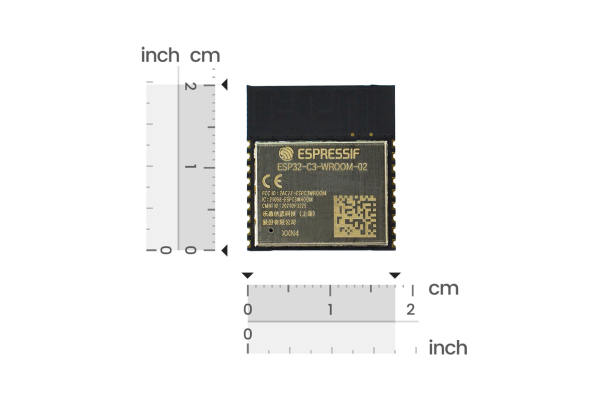 ESP32-C3-WROOM-02-N4, RISC-V, 4MB Flash, Wi-Fi, BT LE