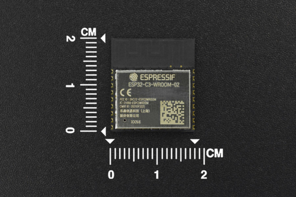 ESP32-C3-WROOM-02-N4, RISC-V, 4MB Flash, Wi-Fi, BT LE