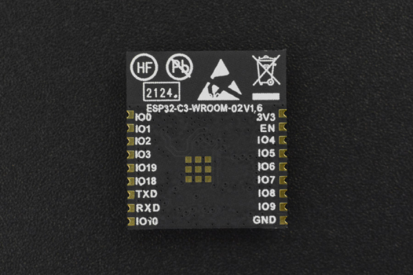 ESP32-C3-WROOM-02-N4, RISC-V, 4MB Flash, Wi-Fi, BT LE