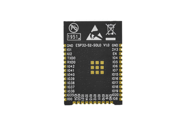 Wi-Fi Module ESP32-S2-SOLO, 240MHz, 4MB Flash, 38 Pins
