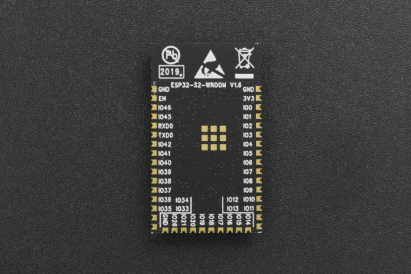 ESP32-S2-WROOM Wi-Fi Module, 4MB Flash, 240MHz CPU