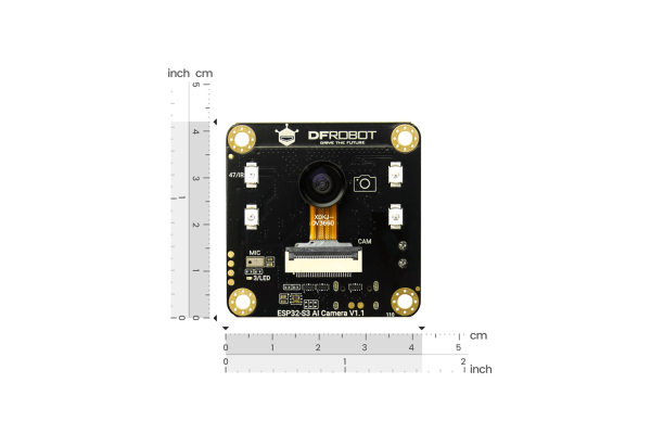 ESP32-S3 AI-kameramodul med edge-genkendelse
