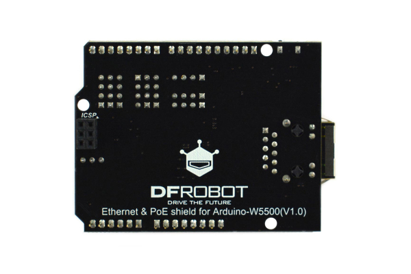 Ethernet and PoE Shield W5500, 48V PoE, 80MHz SPI, 32KB Buffer