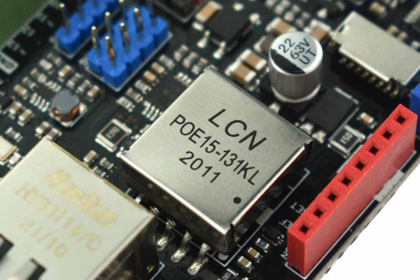 Ethernet and PoE Shield W5500, 48V PoE, 80MHz SPI, 32KB Buffer