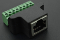 Ethernet RJ45 Female Plug Terminal Block, Detachable, Metal Shielded