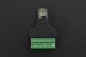 Ethernet RJ45 Male Plug Terminal Block, Detachable, Metal Shielded