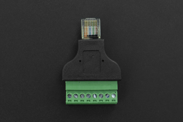 Ethernet RJ45 Male Plug Terminal Block, Detachable, Metal Shielded